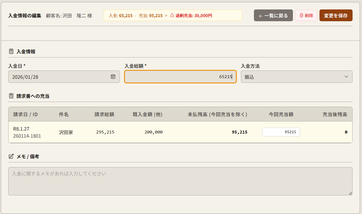 過剰充当エラー